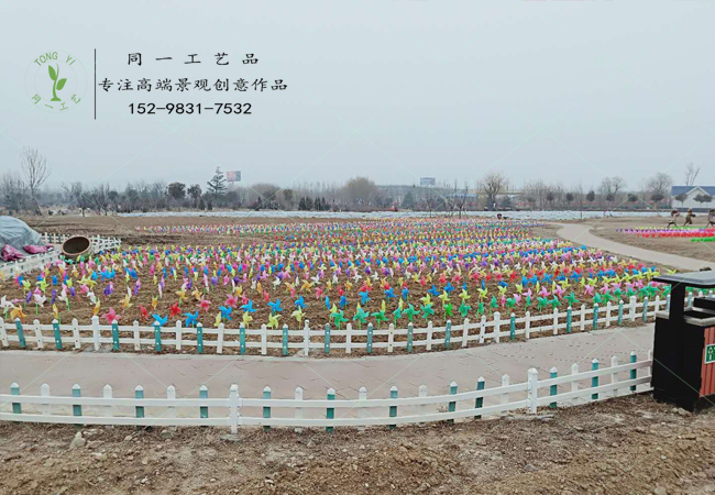 稻草工藝品風車場景