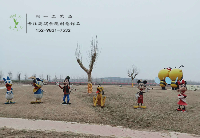 稻草工藝品米老鼠