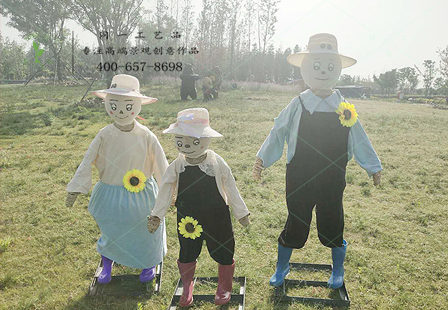 稻草工藝品創意稻草人