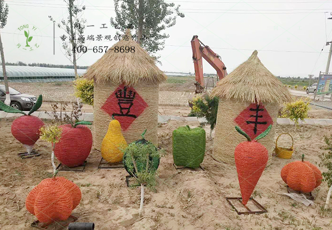 內蒙古客戶稻草工藝品糧倉案例圖