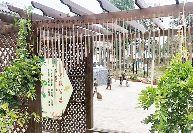 美麗鄉(xiāng)村創(chuàng)意長廊風(fēng)鈴裝飾