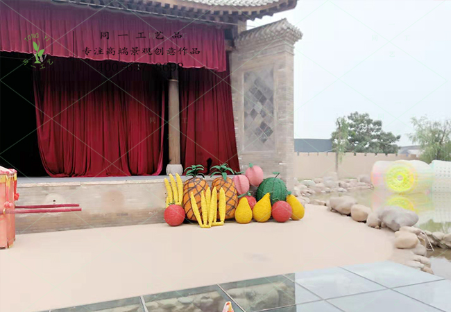 稻草工藝品蔬果裝飾