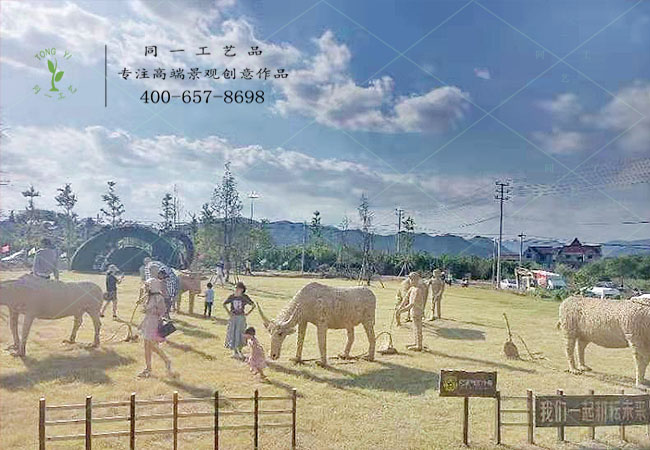 浙江建德稻草工藝品農耕造型 浙江建德稻草工藝品農耕造型